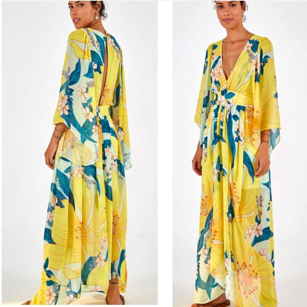 New Farm Rio Floral Pietra Maxi Dress